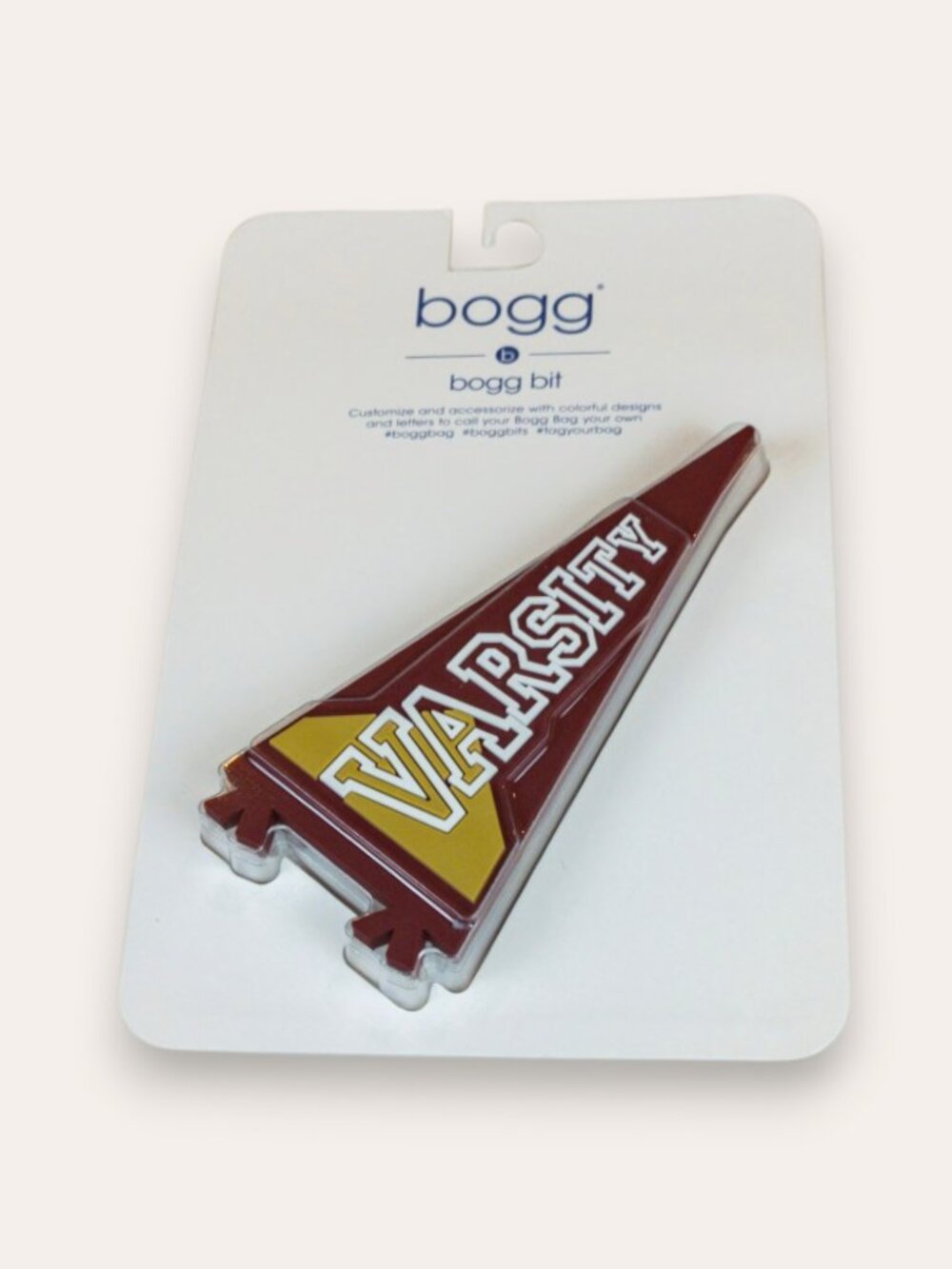 BOGG BAG Bit Varsity Flag Charm Accessory New in Package